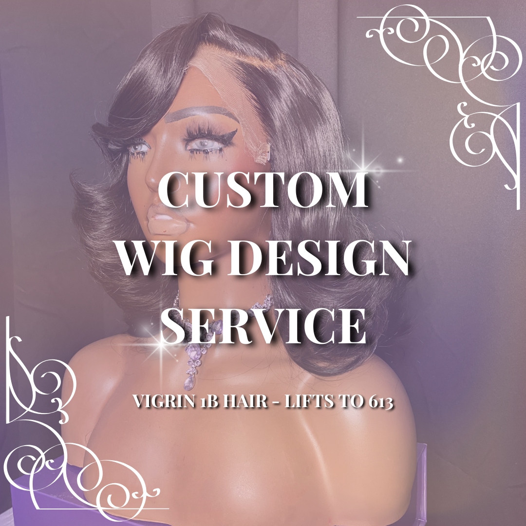 Custom Wig Design (1B Hair)